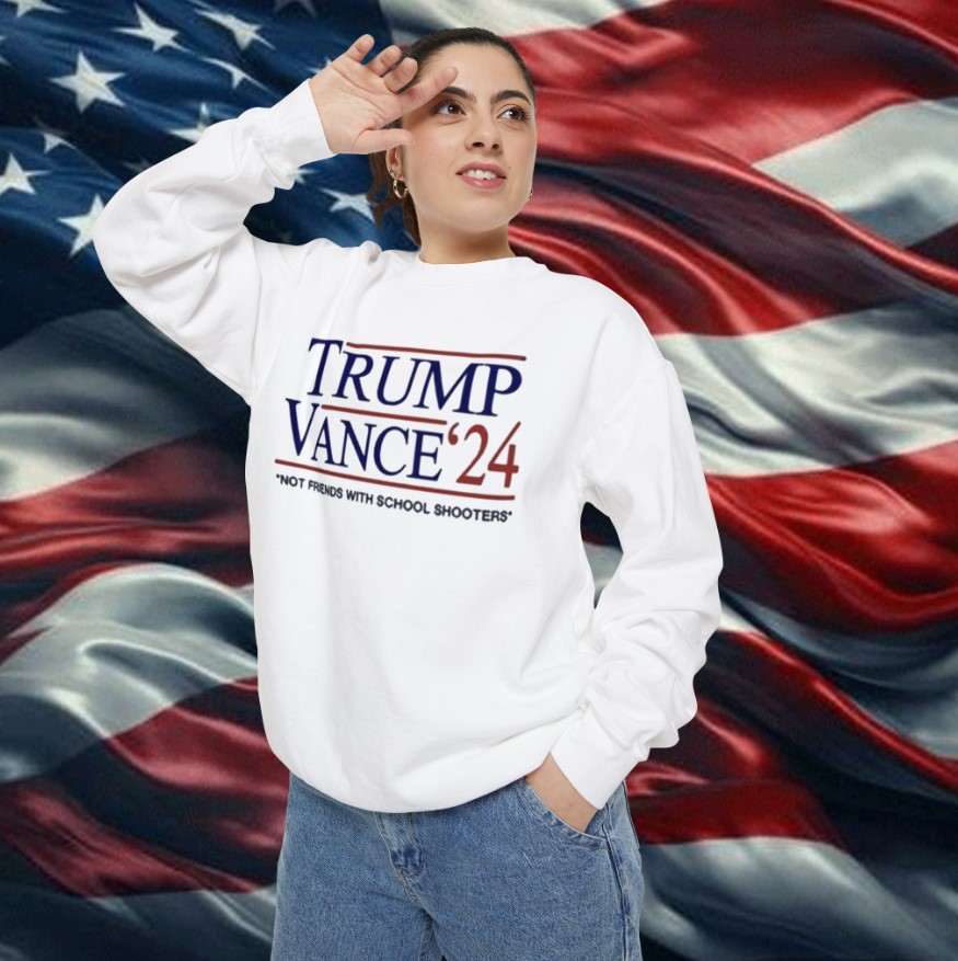 Trump Vance β24 Not Friends With School Shooters Long Sleeve Shirt