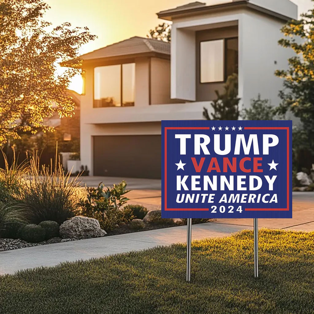 Trump Vance Kennedy Unite America 2024 Yard Sign