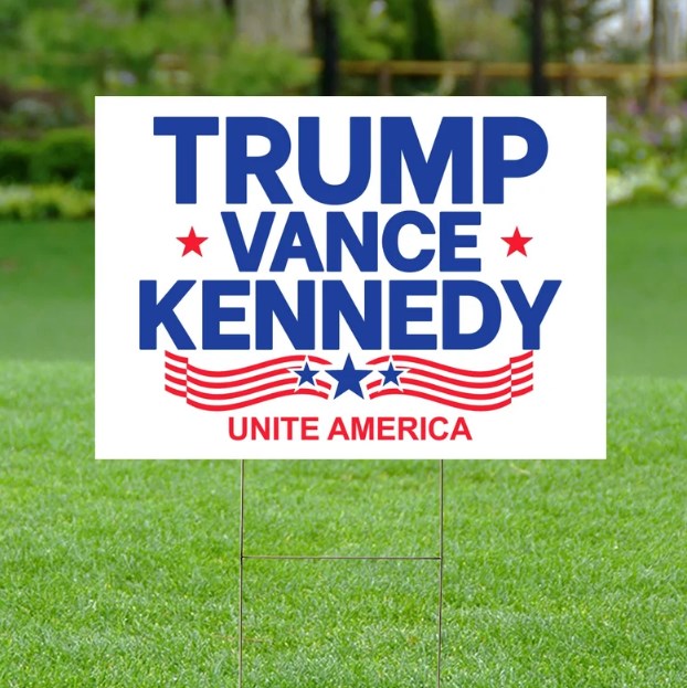 Trump Vance Kennedy Yard Sign, Unite America, Trump Vance Yard Sign