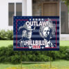 Trump Vance Outlaw Hillbilly Blue USA 2024 Yard Sign