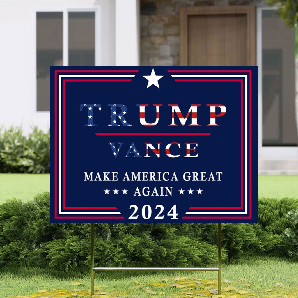 Trump & Vance Vote MAGA Yard Sign