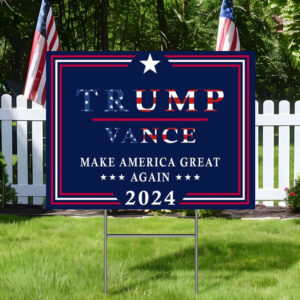 Trump & Vance Vote MAGA Yard Sign