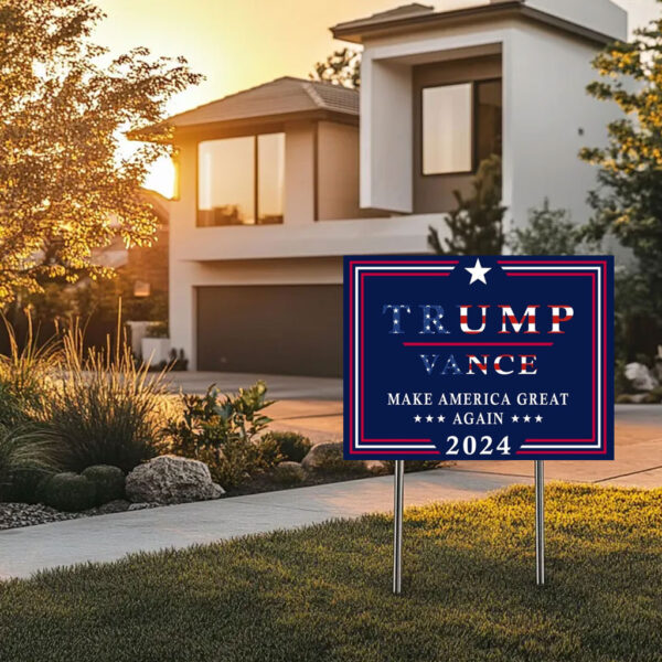 Trump & Vance Vote MAGA Yard Sign