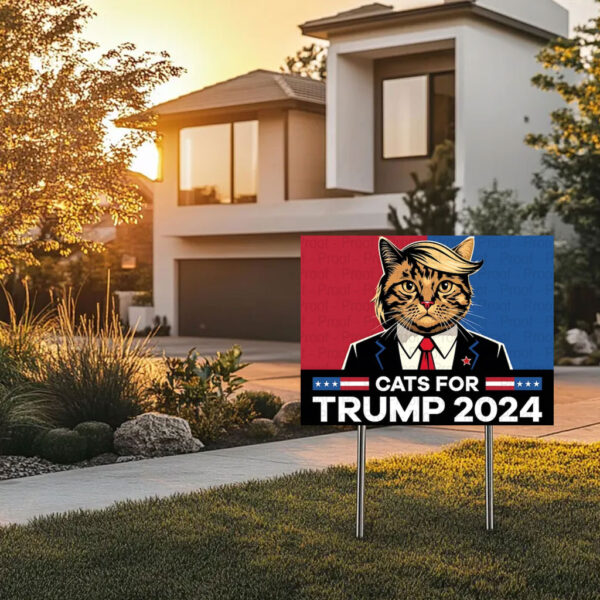 Trump Vance Yard Sign Digital 2024 Election Support Sign