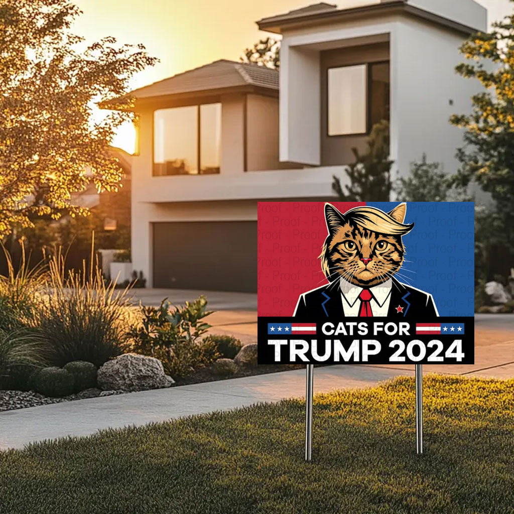 Trump Vance Yard Sign Digital 2024 Election Support Sign