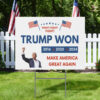 Trump Yard Sign, Trump 2024, MAGA, Trump Won
