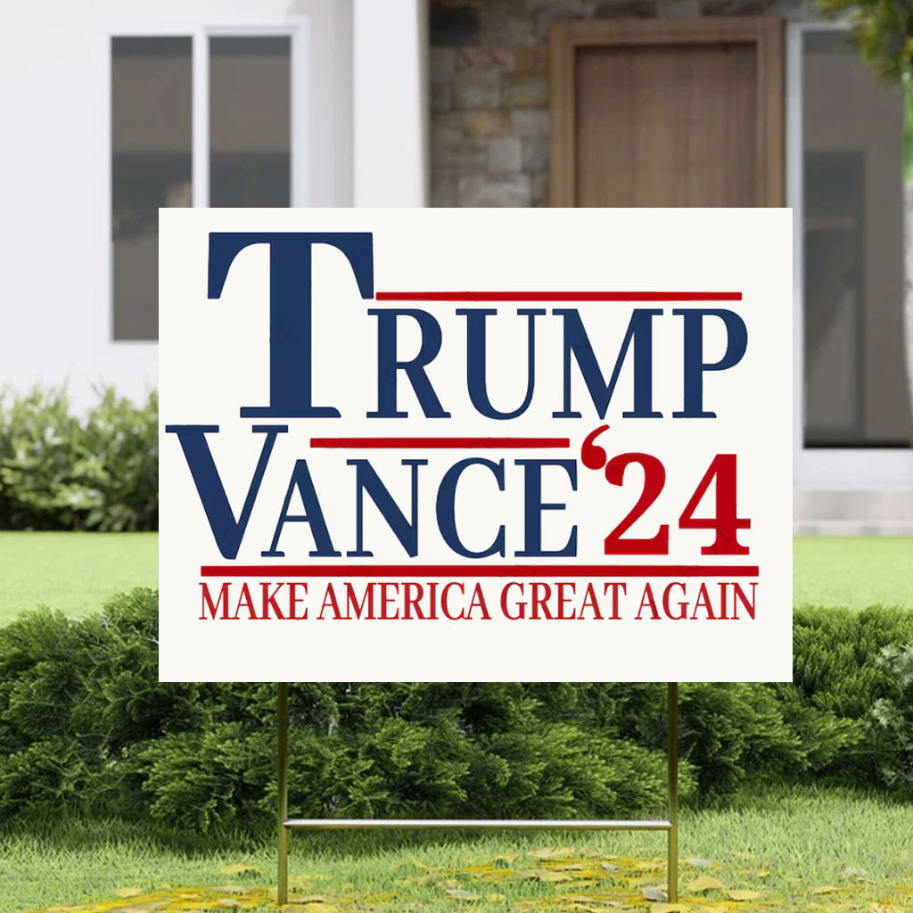 Trump vance fight fight fight Yard Sign