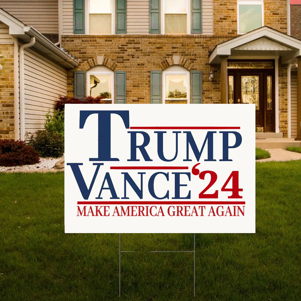 Trump vance fight fight fight Yard Sign