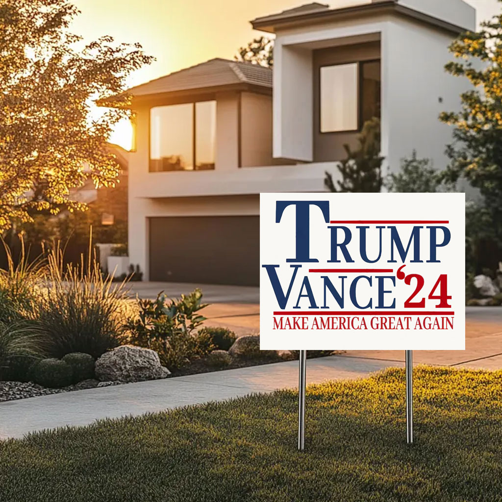 Trump vance fight fight fight Yard Sign