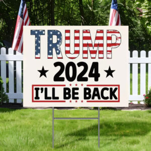 Usa Flag Trump 2024 Election Slogan Yard Sign
