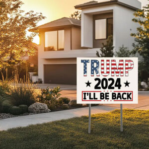 Usa Flag Trump 2024 Election Slogan Yard Sign