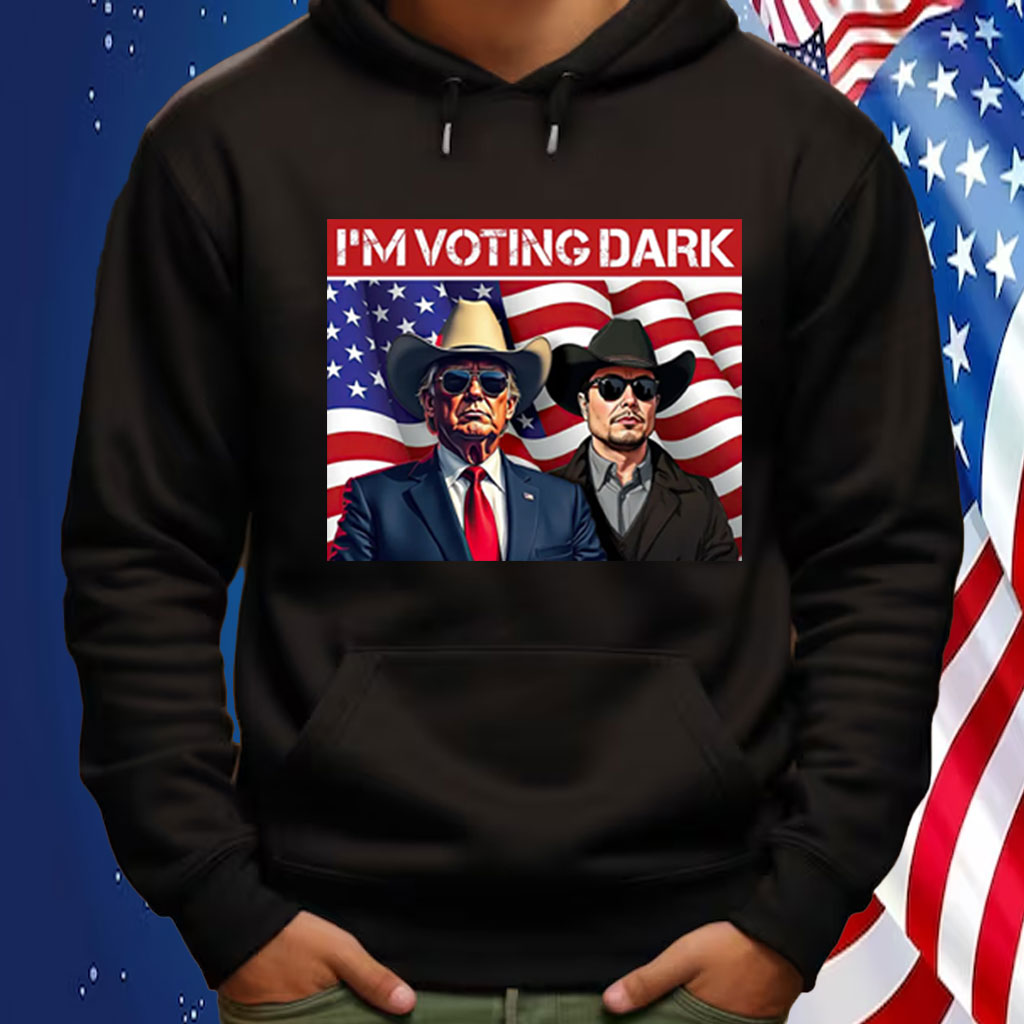 Vintage I'm Voting Dark Maga 2024 Patriotic Elon Musk Donald Trump Shirt