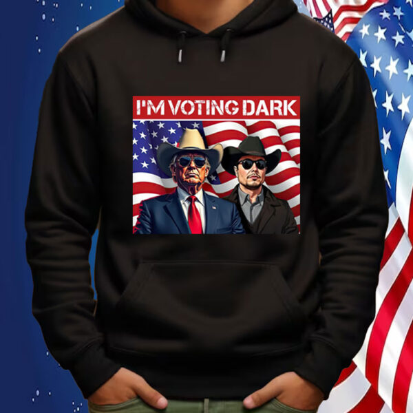 Vintage I'm Voting Dark Maga 2024 Patriotic Elon Musk Donald Trump Shirt