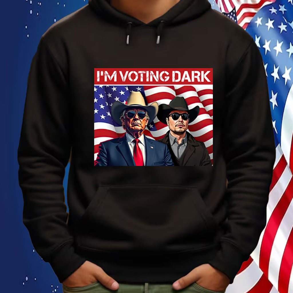 Vintage I'm Voting Dark Maga 2024 Patriotic Elon Musk Donald Trump Shirt