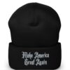 Dark Gothic Maga Cuffed Beanie