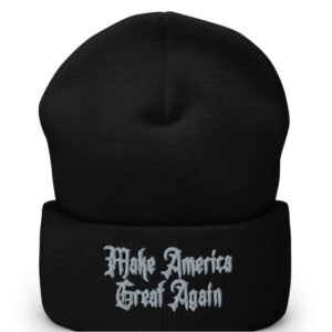 Dark Gothic Maga Cuffed Beanie
