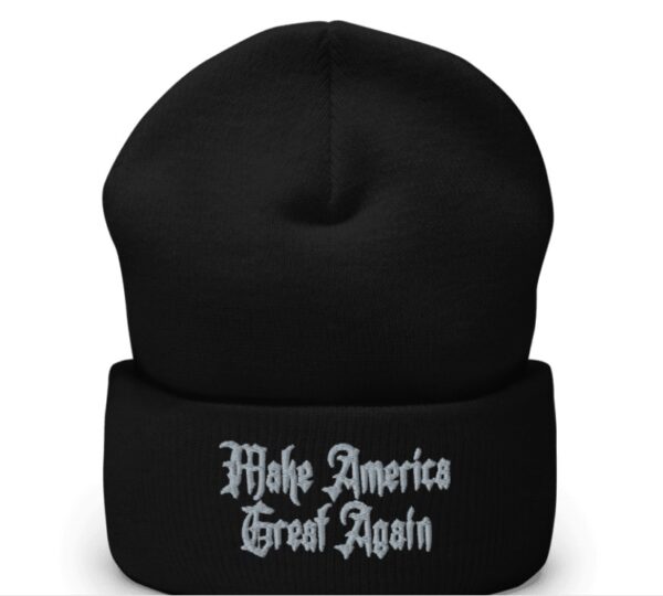 Dark Gothic Maga Cuffed Beanie