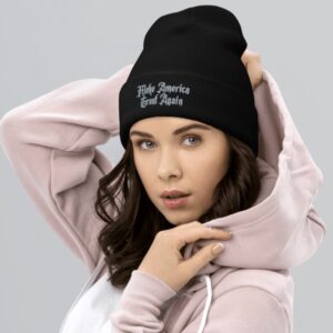 Dark Gothic Maga Cuffed Beanie