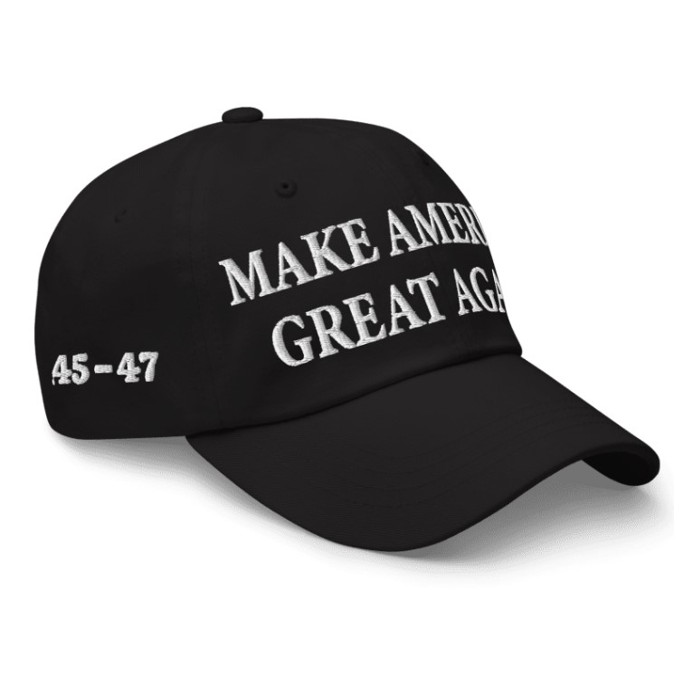 Black Trump Dark MAGA Hat