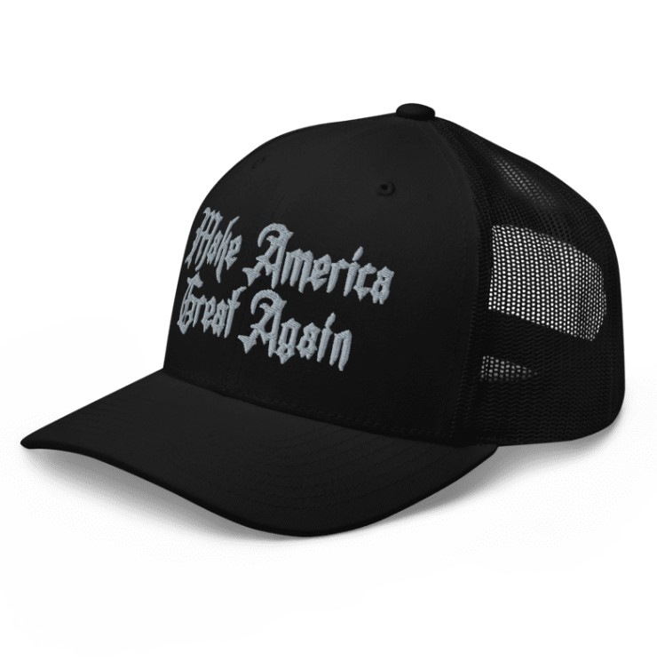 Dark Gothic MAGA Trucker Hat