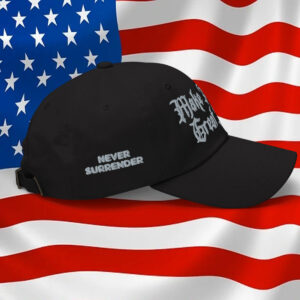 Dark Gothic Never Surrender Maga Hat