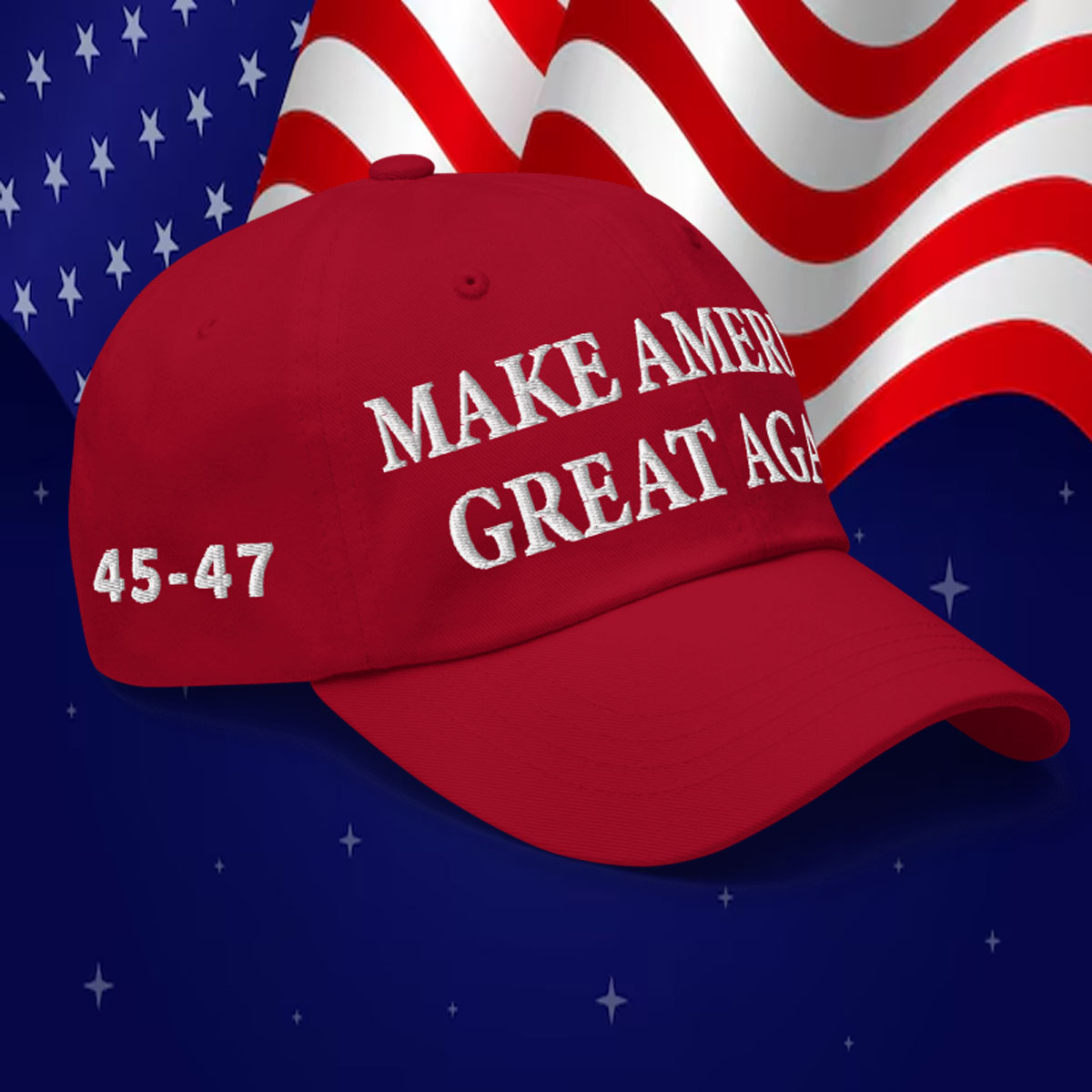 Dark MAGA 45-47 Hat