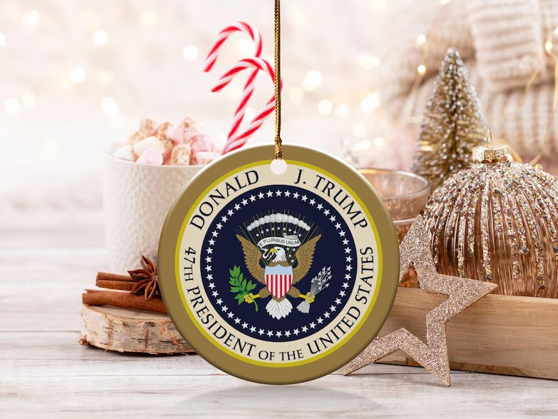 Donald Trump 47th President Ornament