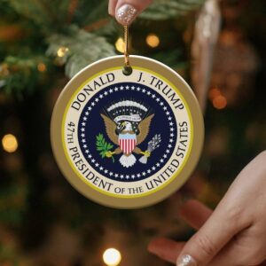 Donald Trump 47th President Ornament