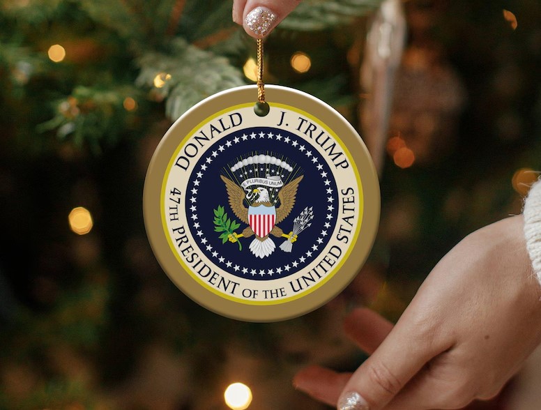 Donald Trump 47th President Ornament