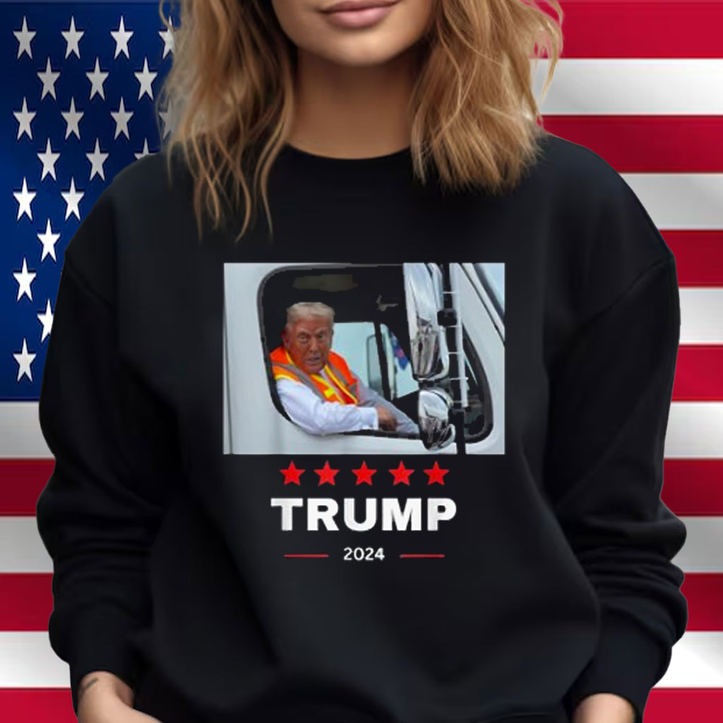 Donald Trump rides in garbage truck Shirt