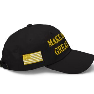 Gold MAGA Hat - Inspired by Trump Michigan Rally
