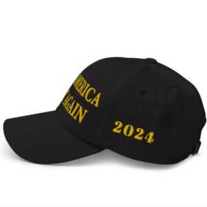 Gold MAGA Hat - Inspired by Trump Michigan Rally