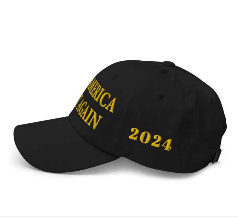 Gold MAGA Hat - Inspired by Trump Michigan Rally