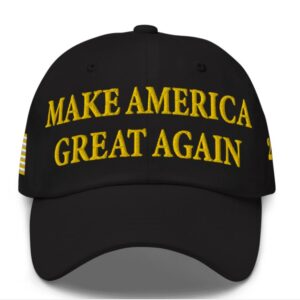 Gold MAGA Hat - Inspired by Trump Michigan Rally