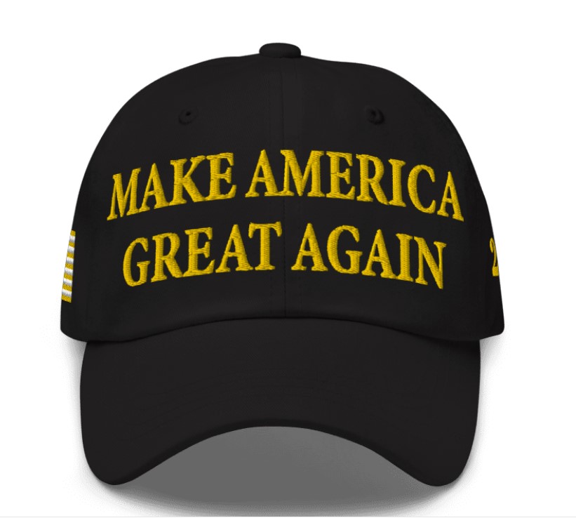 Gold MAGA Hat - Inspired by Trump Michigan Rally