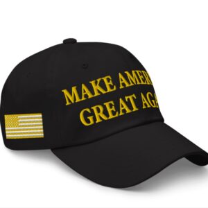 Gold MAGA Hat - Inspired by Trump Michigan Rally