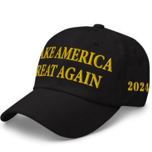 Gold MAGA Hat - Inspired by Trump Michigan Rally