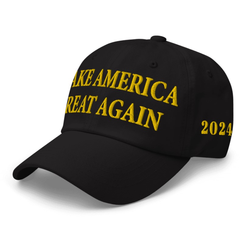 Gold MAGA Hat - Inspired by Trump Michigan Rally