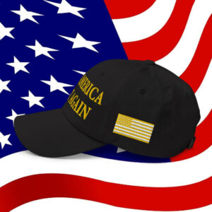 HOT! Gold Dark Maga Hat