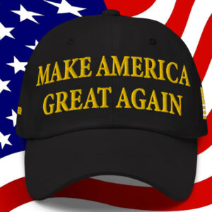 HOT! Gold Dark Maga Hat