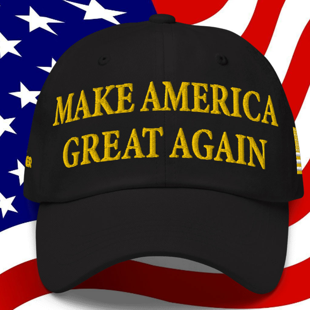 HOT! Gold Dark Maga Hat