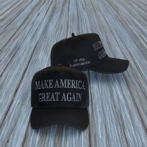 HOT! Trump Never Surrender Black MAGA Hat