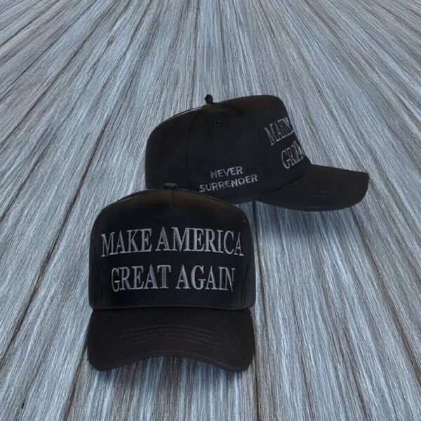 HOT! Trump Never Surrender Black MAGA Hat