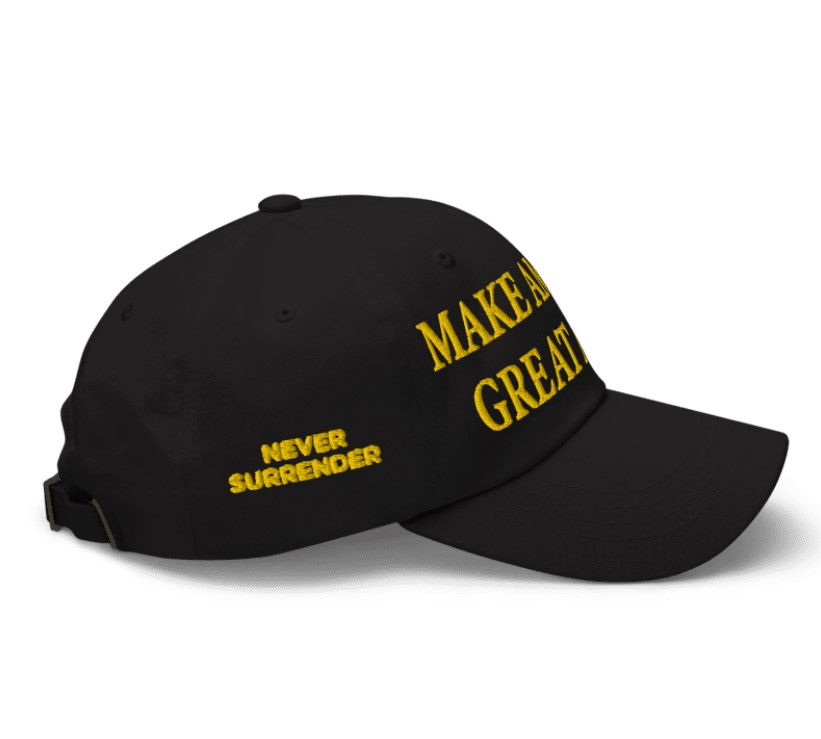 NEW! Gold Dark Maga Hat