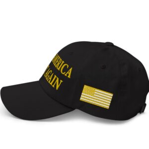 NEW! Gold Dark Maga Hat