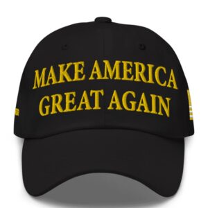 NEW! Gold Dark Maga Hat