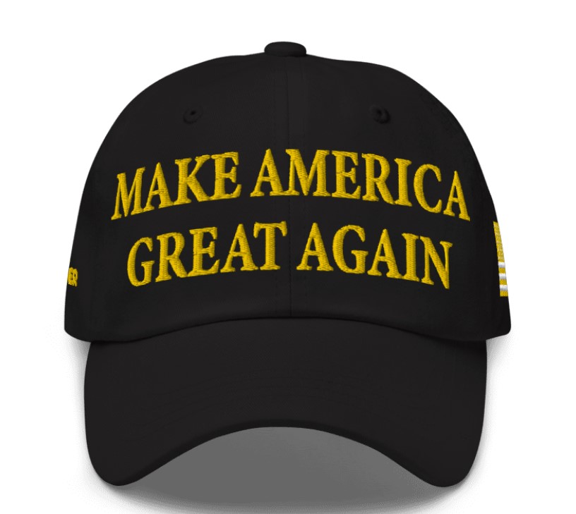 NEW! Gold Dark Maga Hat