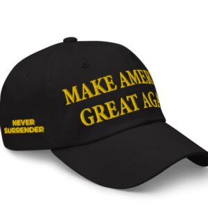 NEW! Gold Dark Maga Hat