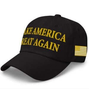 NEW! Gold Dark Maga Hat