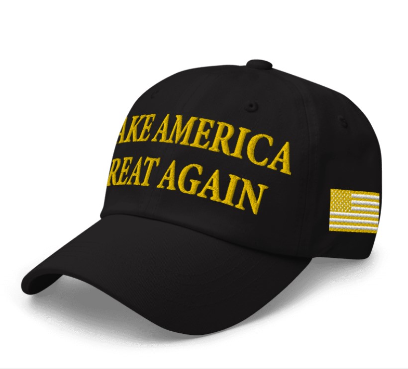 NEW! Gold Dark Maga Hat